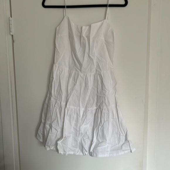 PepperMayo White Love Signs Linen Mini Dress - Picture 2 of 8